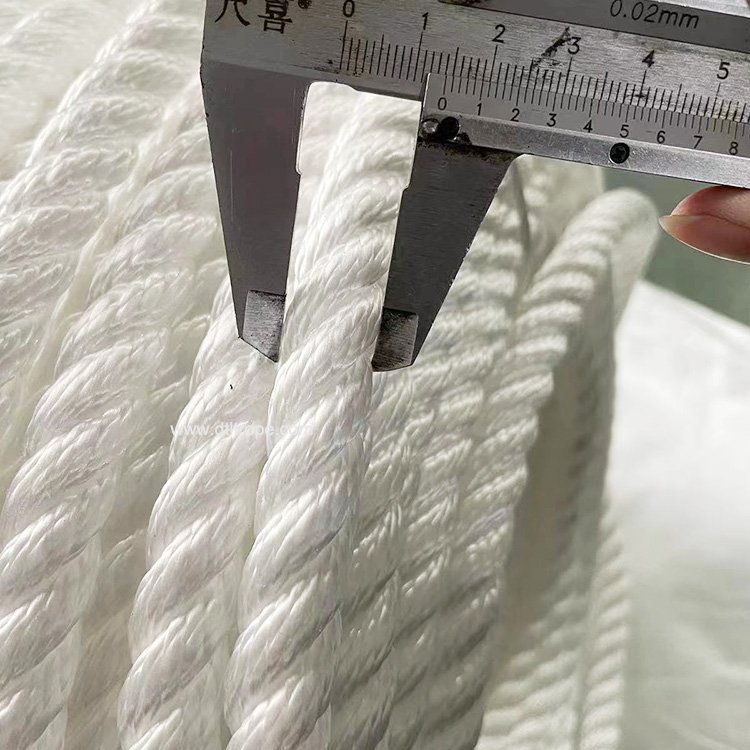 Boat Anchor Rope 200 ft X 1/2 Inch Polypropylene Rope 3 Strand Twisted Anchor Line for Sailboat Sled Line Mooring with Thimble