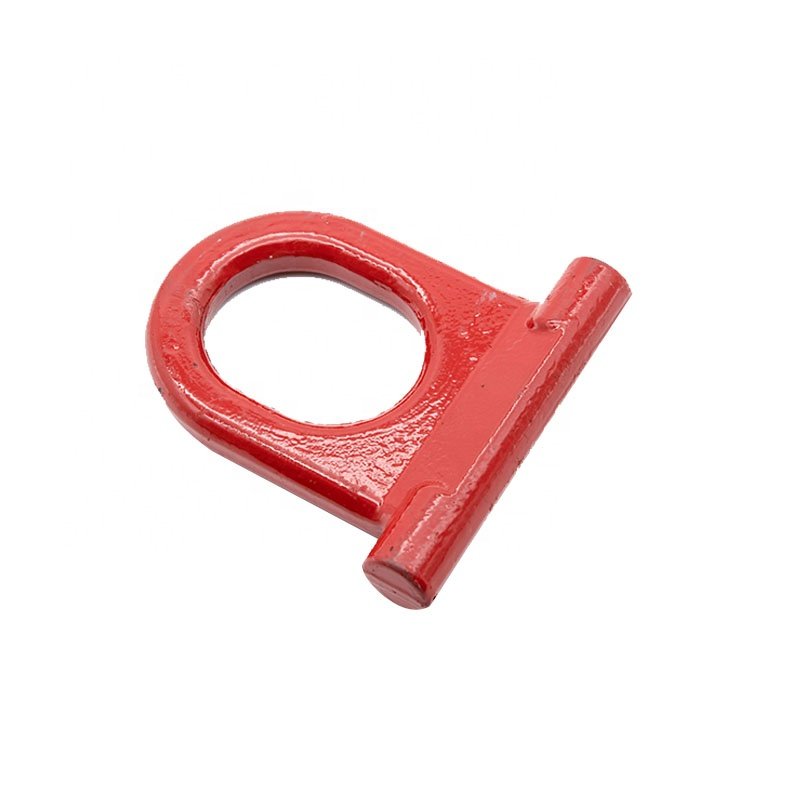 RY Customization Heavy Duty Hardware Loading Cargo Red Forged D Ring Tie Down Anchors Lashing Ring for Loads in Trailers Flatbed