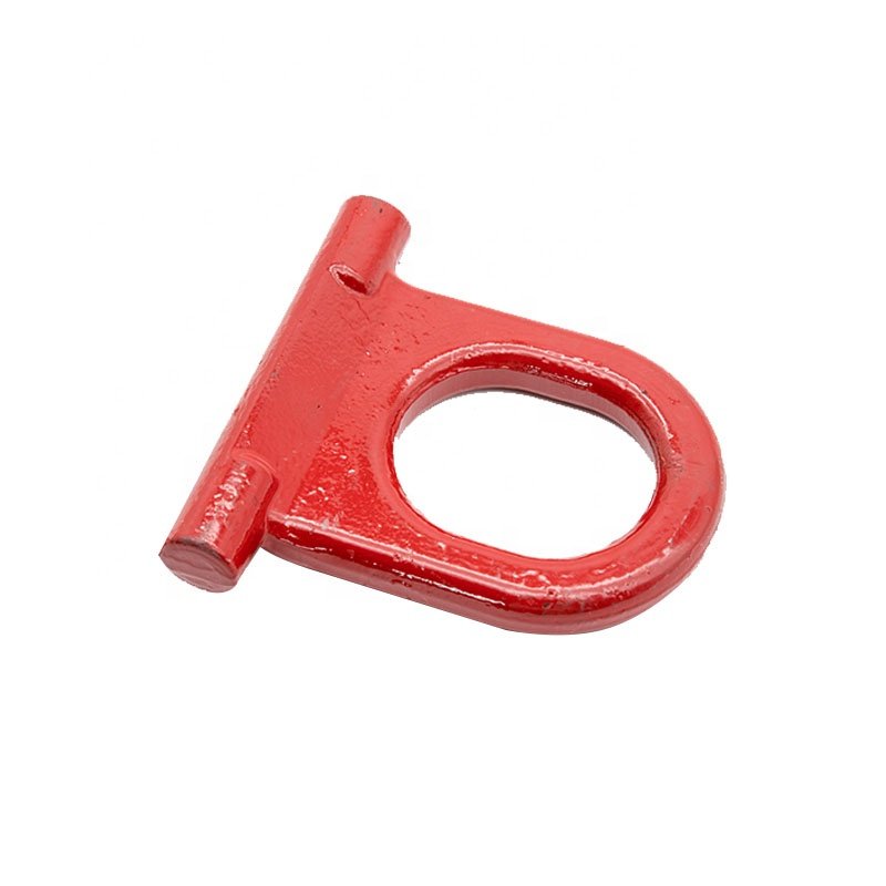RY Customization Heavy Duty Hardware Loading Cargo Red Forged D Ring Tie Down Anchors Lashing Ring for Loads in Trailers Flatbed