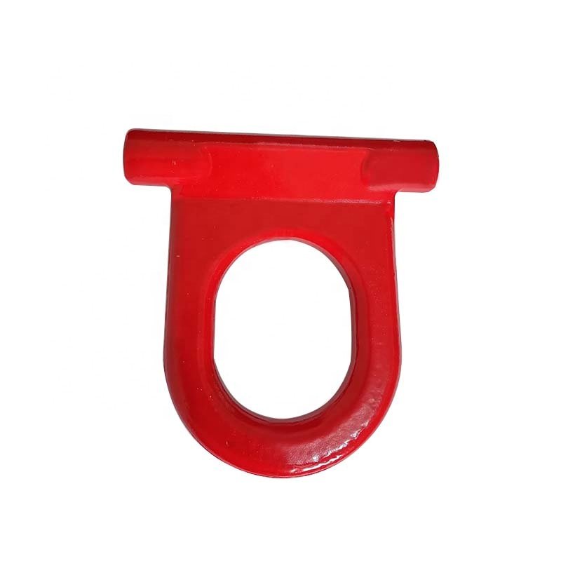 RY Customization Heavy Duty Hardware Loading Cargo Red Forged D Ring Tie Down Anchors Lashing Ring for Loads in Trailers Flatbed