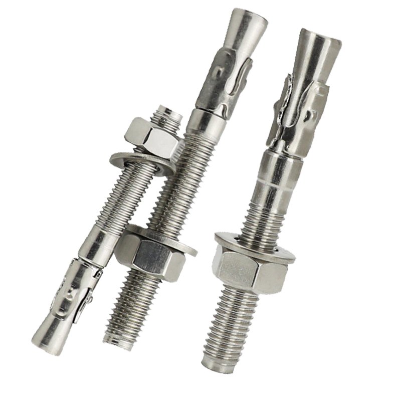 High Quality Stainless Steel 304 M12 *120 Expansion Wedge Anchor Bolt Fasteners With Washer Nut