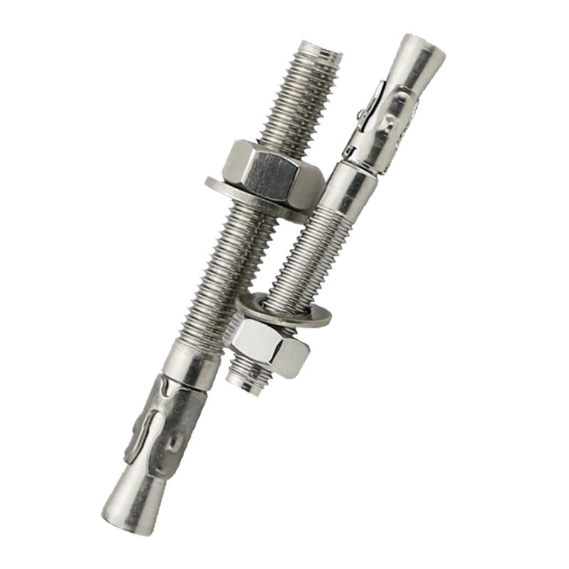 High Quality Stainless Steel 304 M12 *120 Expansion Wedge Anchor Bolt Fasteners With Washer Nut