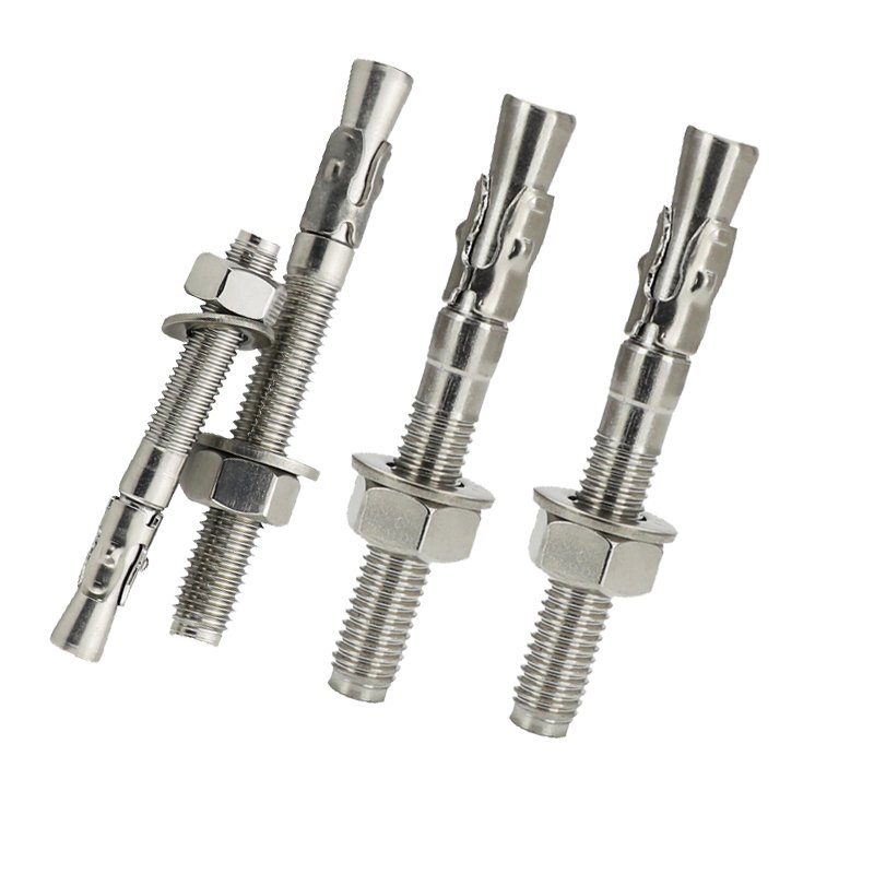 High Quality Stainless Steel 304 M12 *120 Expansion Wedge Anchor Bolt Fasteners With Washer Nut