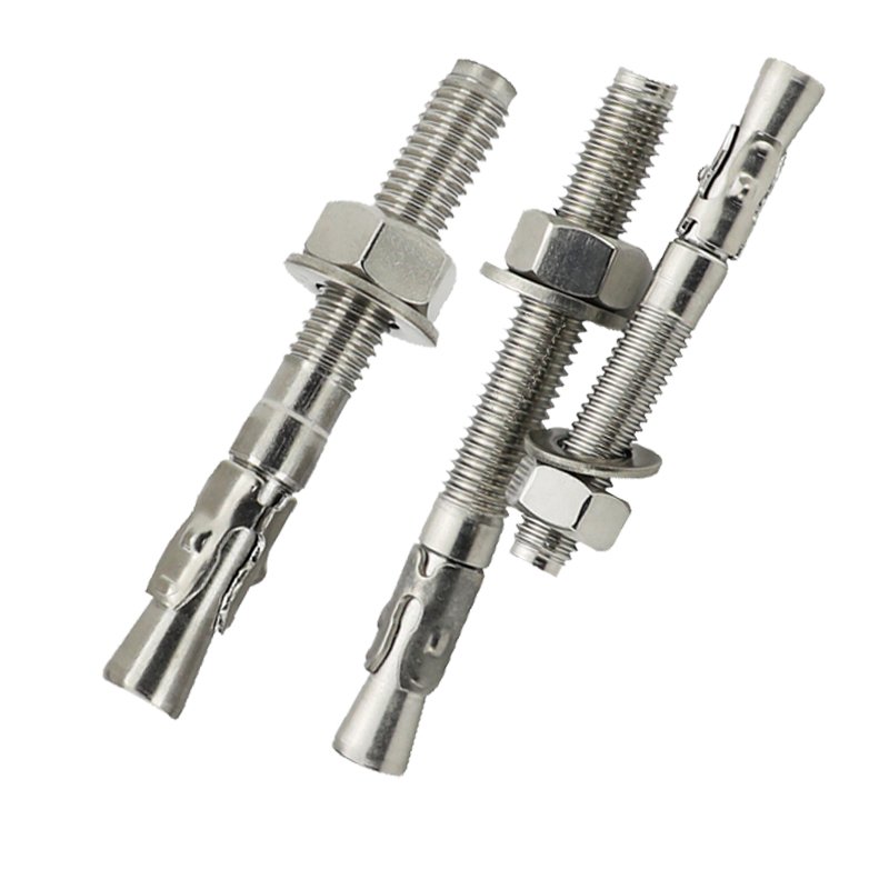 High Quality Stainless Steel 304 M12 *120 Expansion Wedge Anchor Bolt Fasteners With Washer Nut