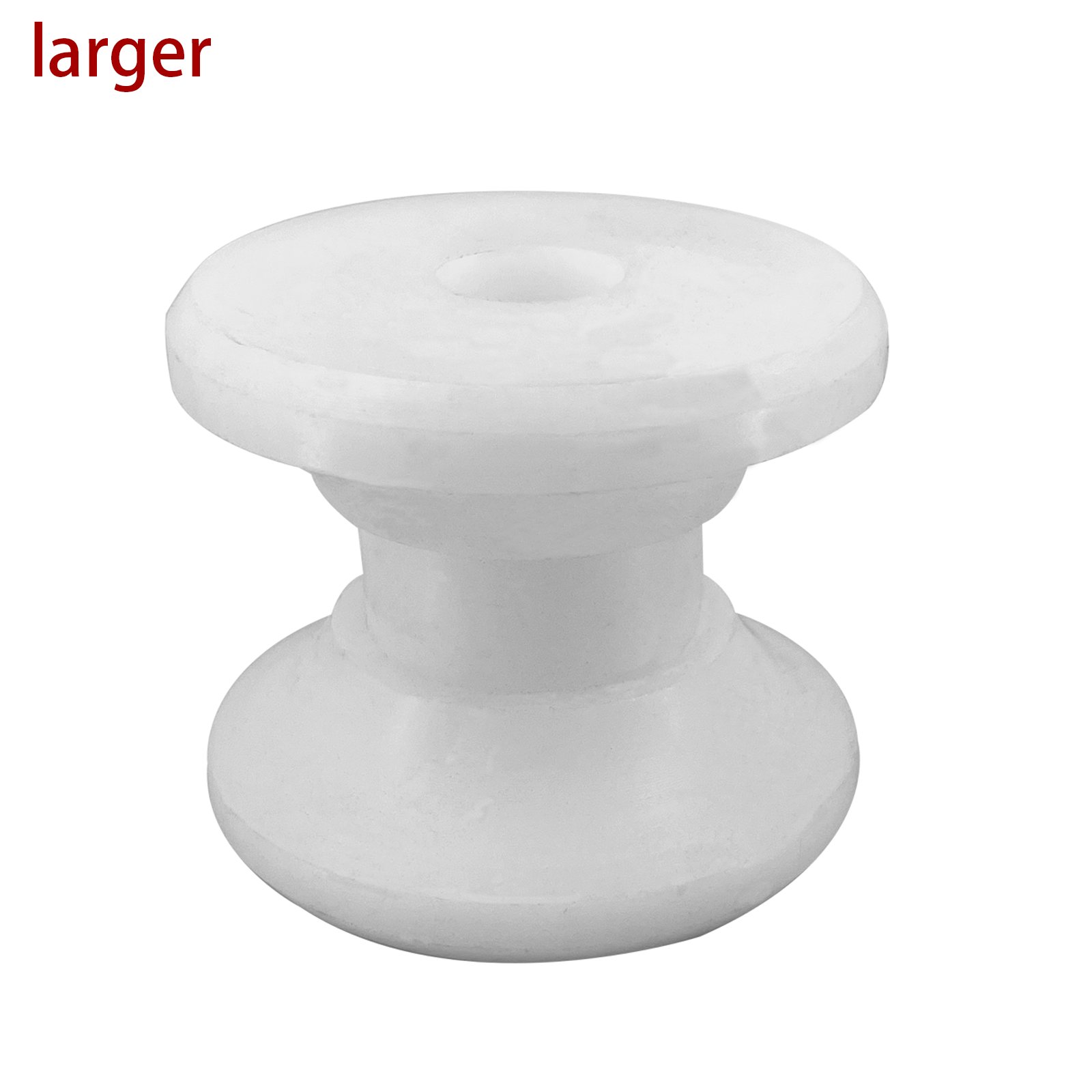 White Water White Delrin Bow Anchor Roller Replacement Wheels Bow Roller for Marines Boats Yachts Kayaks
