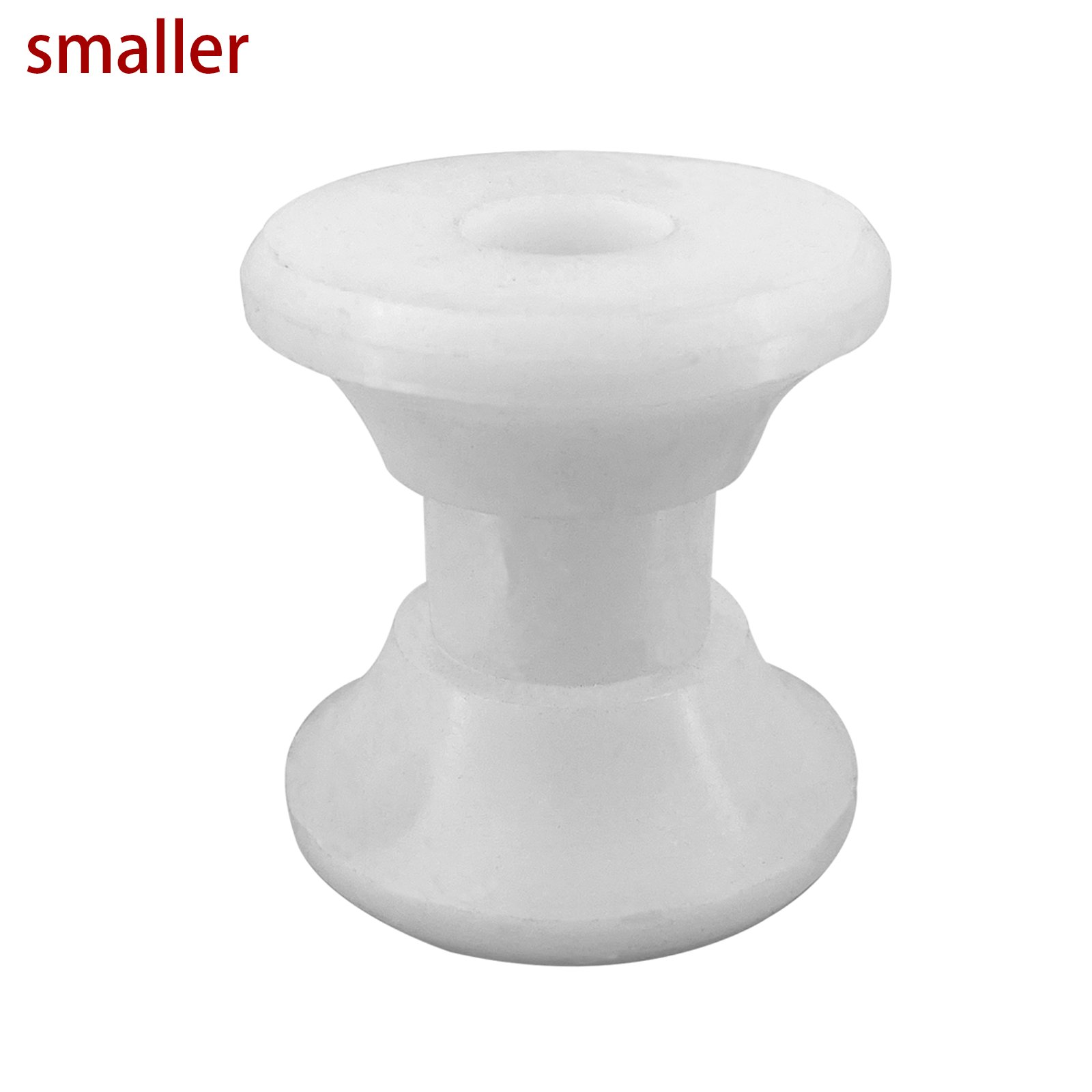 White Water White Delrin Bow Anchor Roller Replacement Wheels Bow Roller for Marines Boats Yachts Kayaks