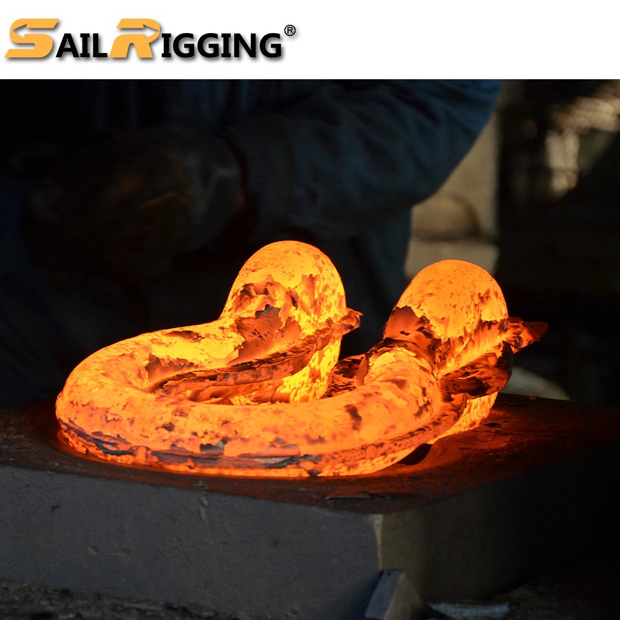 Marine Rigging Drop Forged Carbon Galvanized Steel Grillete Anchor Bow Shackle Screw Pin Shackle