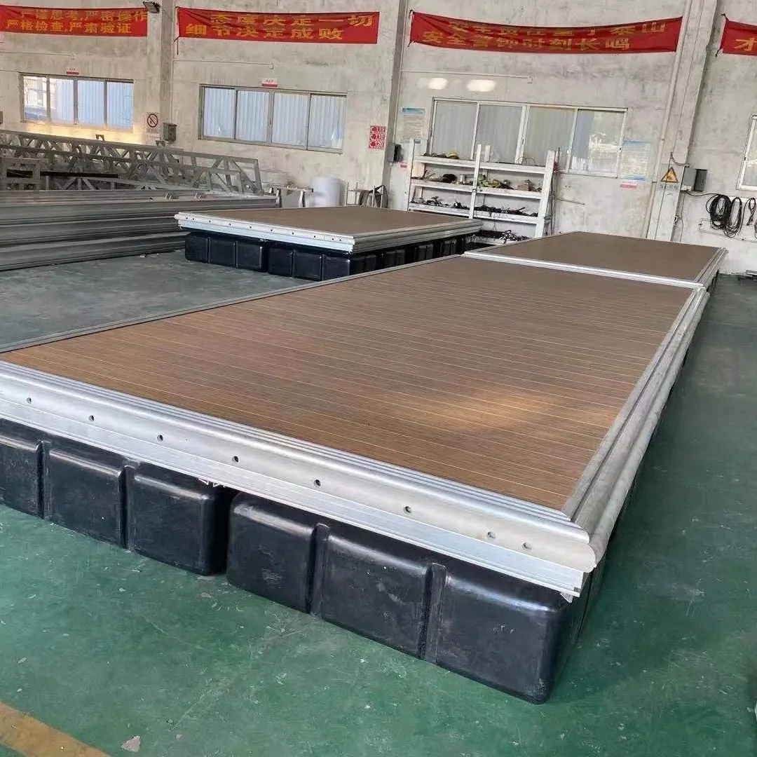 Top Quality Marine Yacht Jetty Aluminum Frame Floating Pontoon Dock Make in China