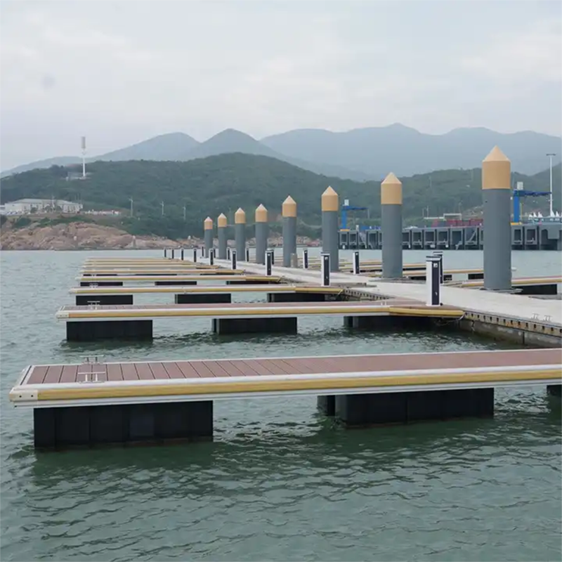 Top Quality Marine Yacht Jetty Aluminum Frame Floating Pontoon Dock Make in China