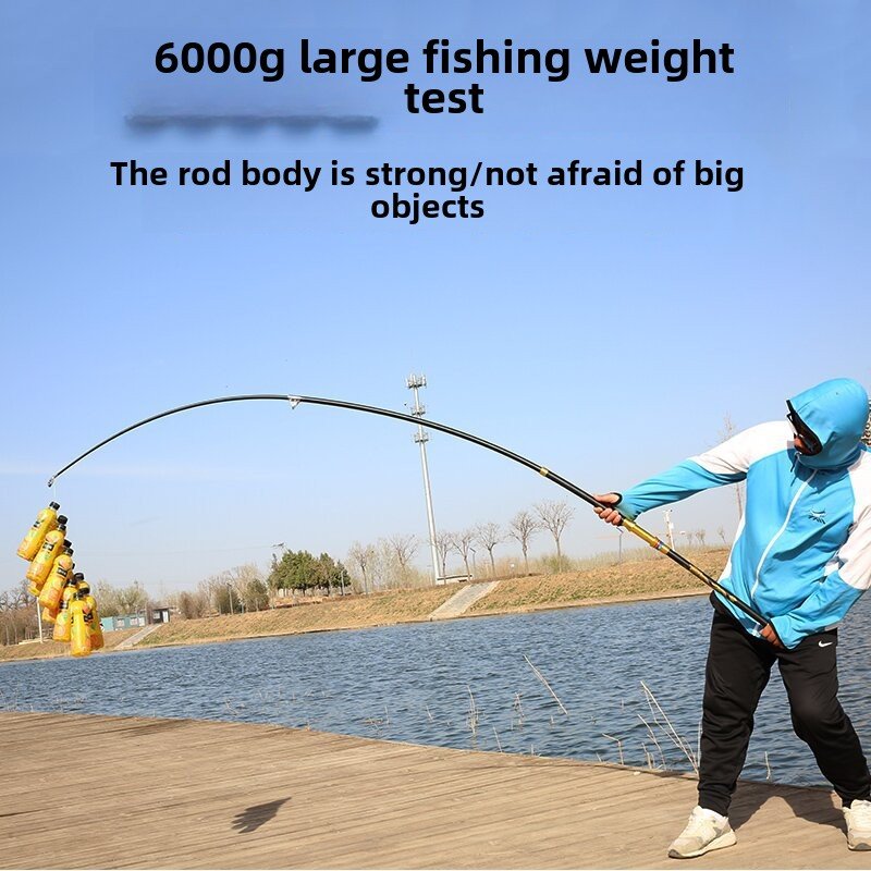 Wholesale Long Section Casting Carbon Fiber Hard Anchor Rod Giant Fishing Rod Visible Anchor Epoxy Mixed for Carp 120g EVA