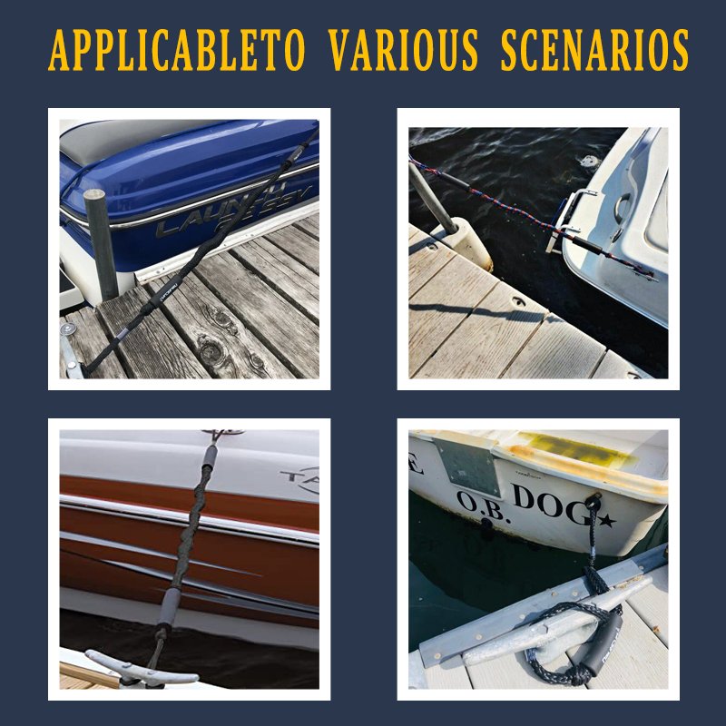 Bungee Dock Line Bungee 4ft Marine Bungee Dock Line/Boat Mooring Rope