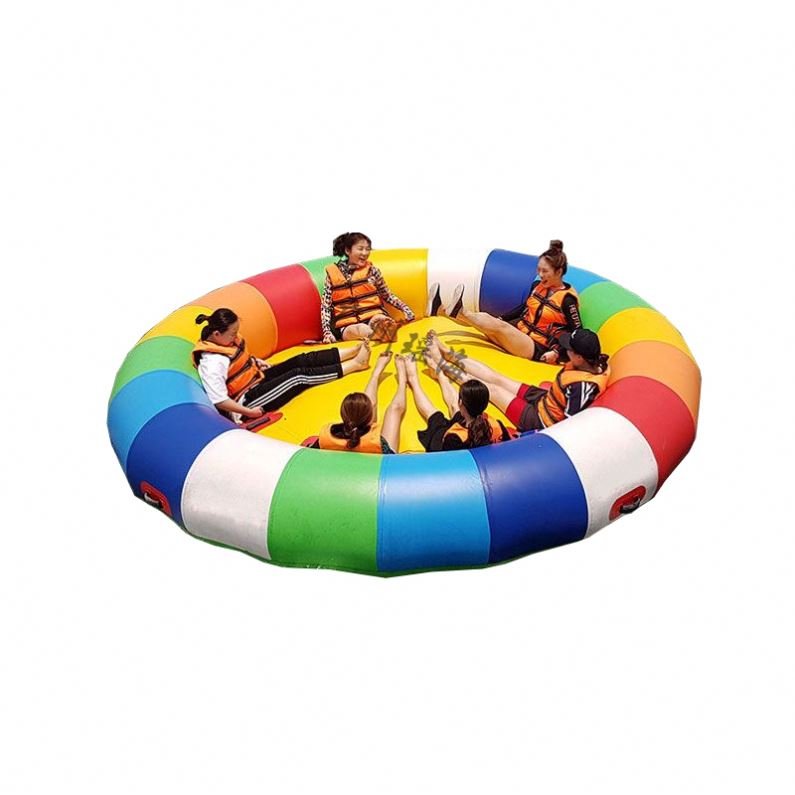 Durable Inflatable Flying Fish Towable Water Sport Boat for High-Speed Adventures in Lakes, Seas, and Pools