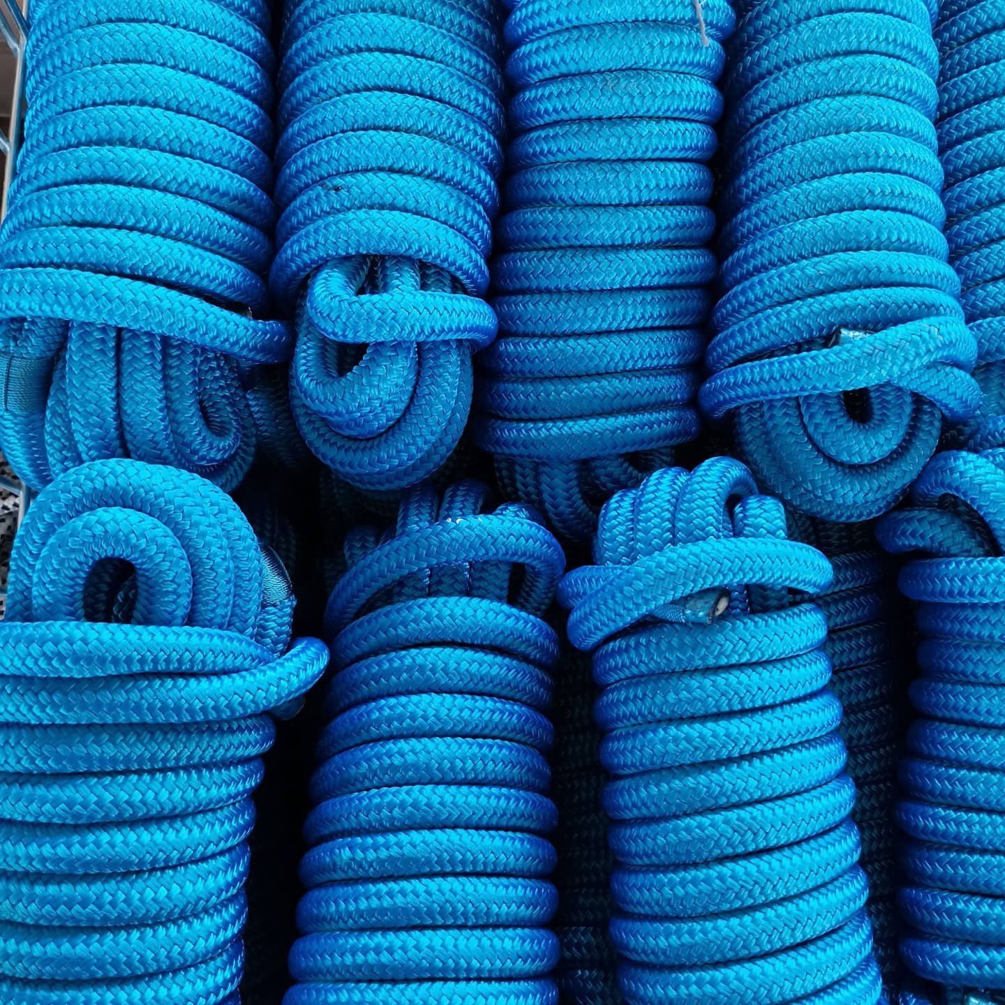 Hot Performance Factory Price Customized Package and Size Double Braided Polyester/ Nylon Mooring Marine Rope Line 3/8 1/2