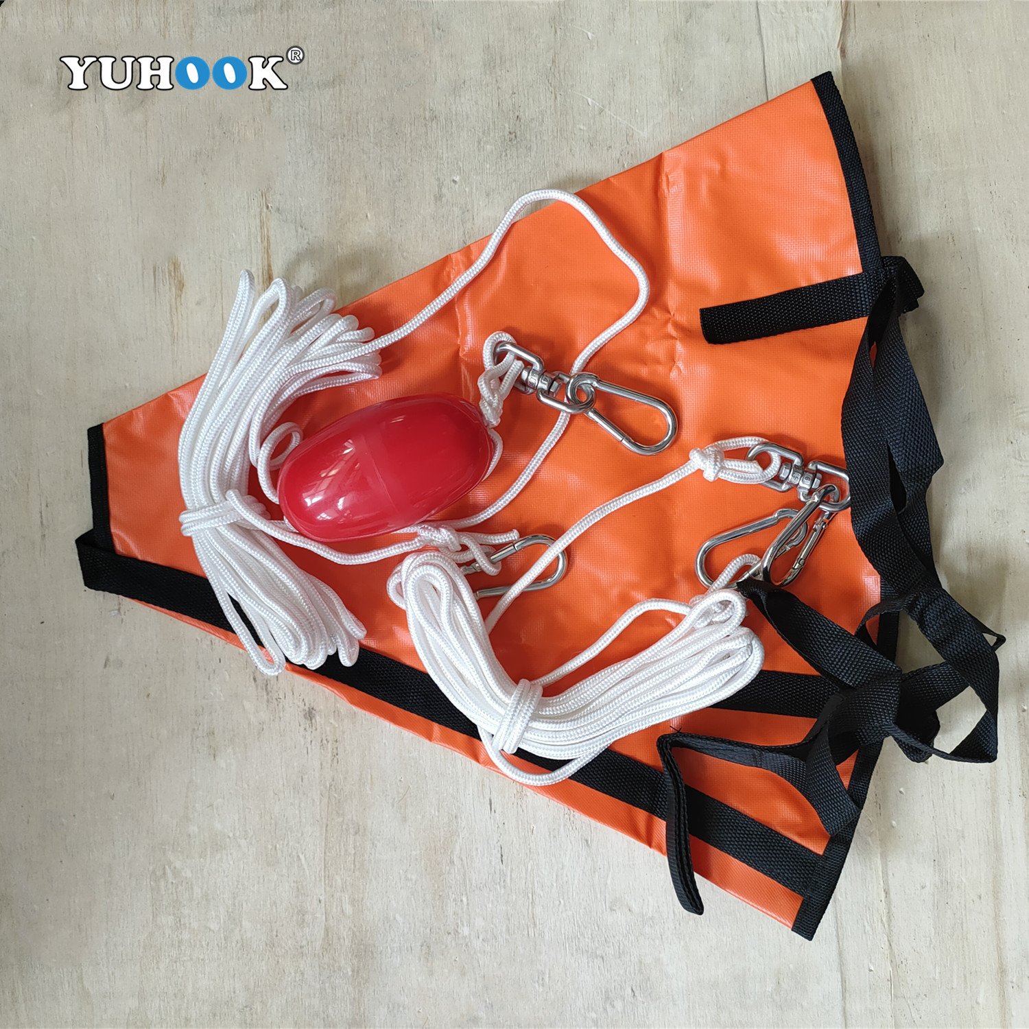Sea Anchor Drogue for Fishing Boat Drift Sock with Dump Line Hardness Kayak Accessories
