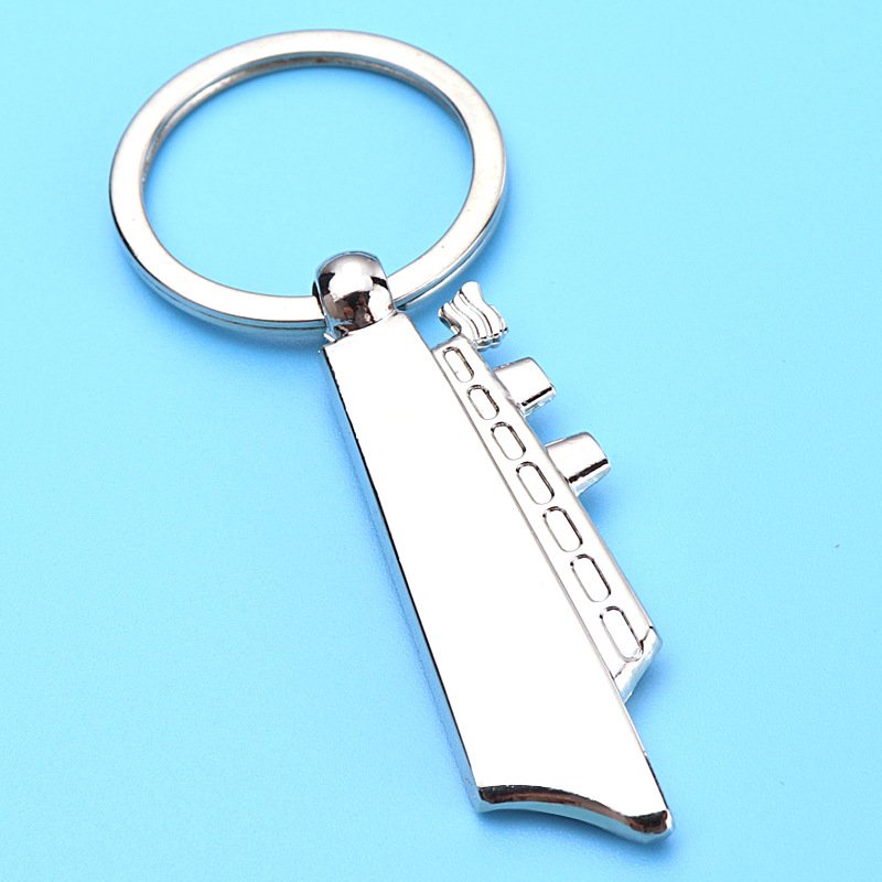 Creative Ship Multifunctional Sailboat Key Ring Navy Commemorative Gift Cruise Pendants Metal Beer Keychain Bottle Opener
