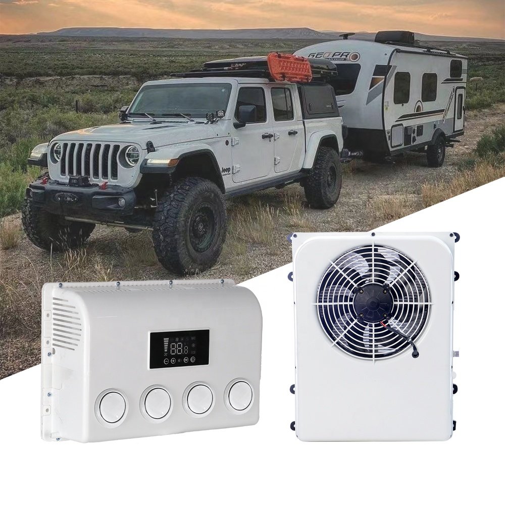 Factory Battery Rooftop 12V AC Unit Air Conditioner AC.161 Truck Boat RV Van Tractor Parking Cooler 24V Electric Air Condition