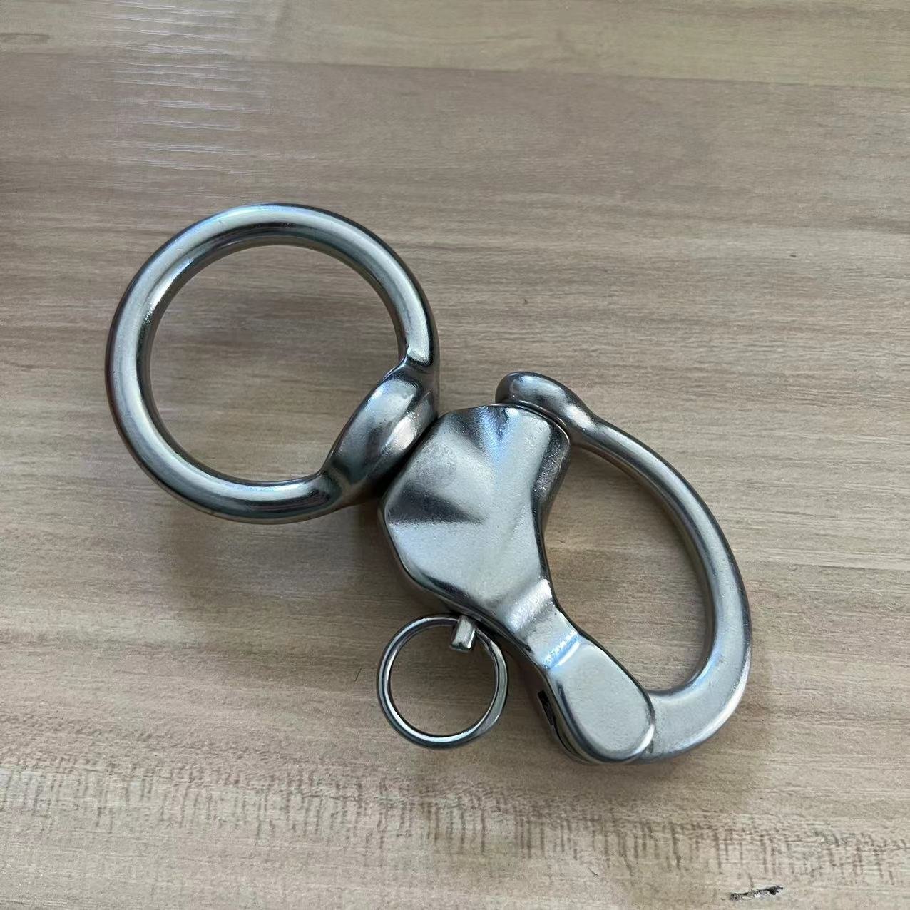 Mayitr 316 Stainless Steel Swivel Shackle for Marine Architectural Quick Release Boat Anchor Chain Eye Shackle Swivel Snap Hook