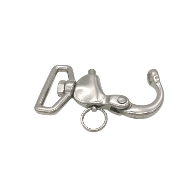Mayitr 316 Stainless Steel Swivel Shackle for Marine Architectural Quick Release Boat Anchor Chain Eye Shackle Swivel Snap Hook