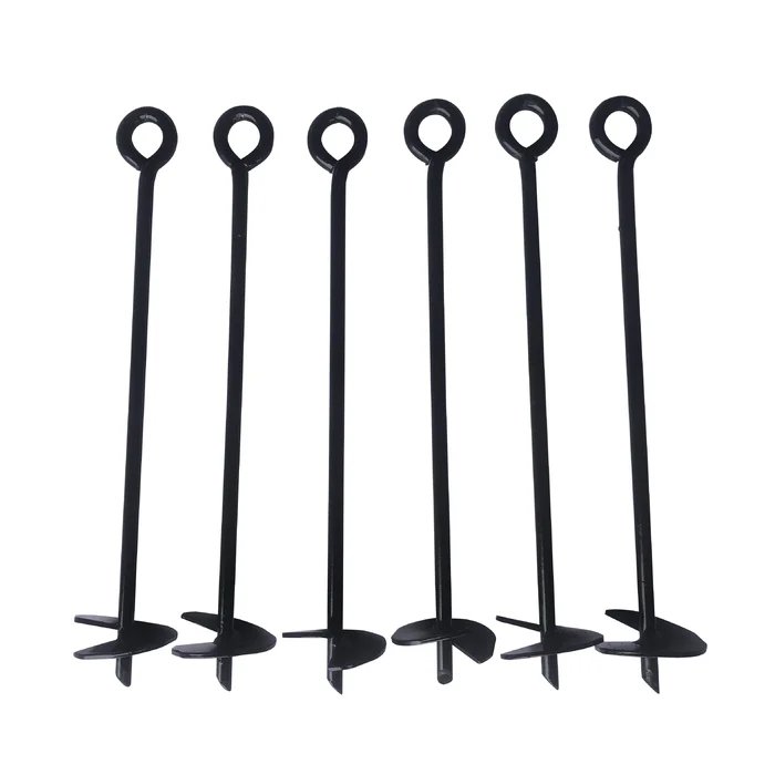 Earth Anchor for Holding the Boats New Style Latest Metal Anchor in New Look New Black Coated Metal Augur Anchor