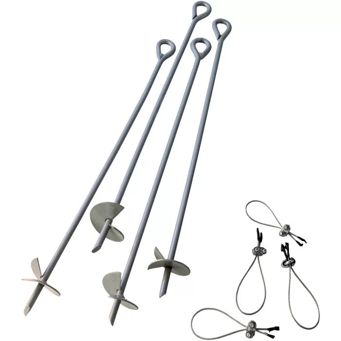 Earth Anchor for Holding the Boats New Style Latest Metal Anchor in New Look New Black Coated Metal Augur Anchor