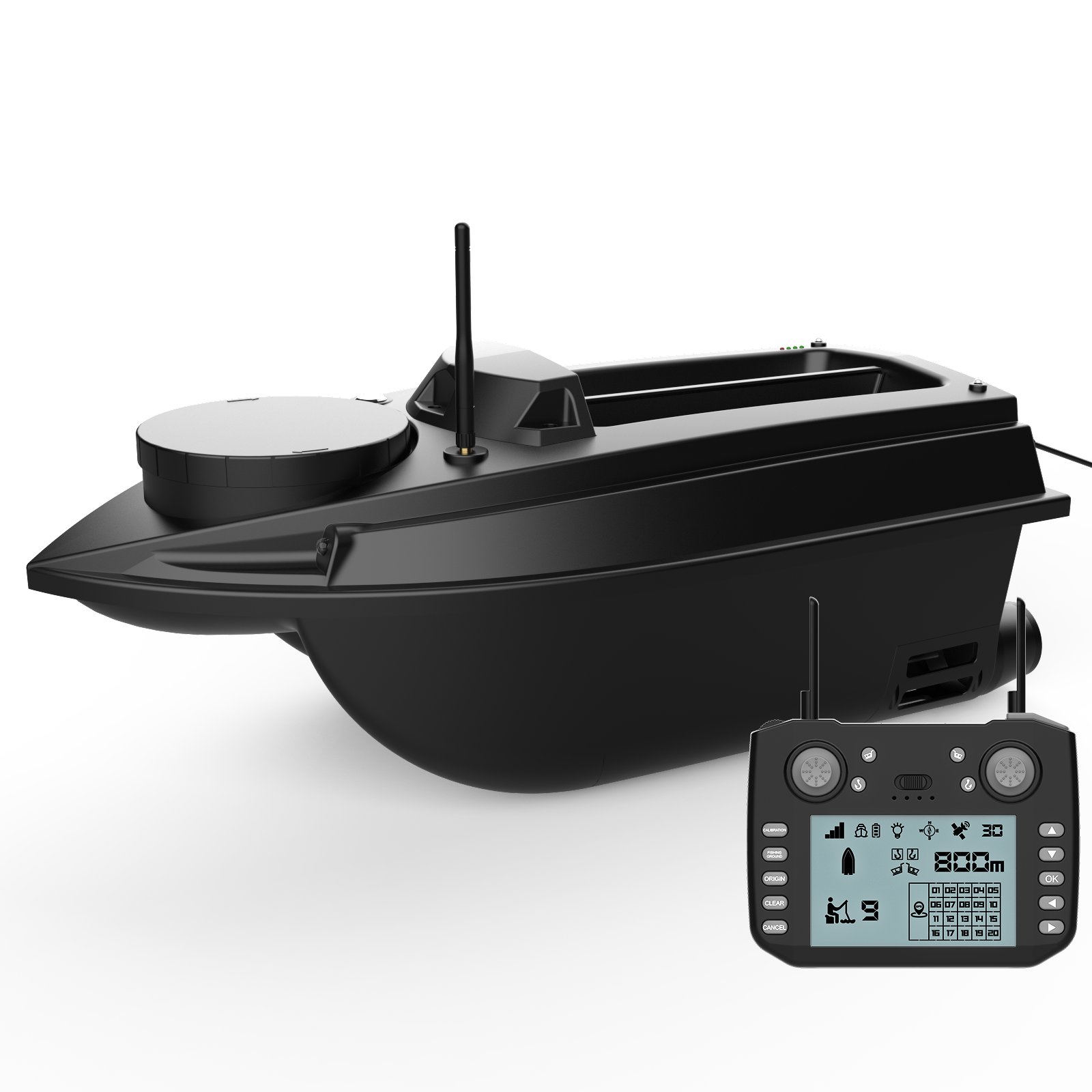 Flytec V030 800M Remote Control Gps Bait Boat With Sonar Fish Finder 180 Anchor Points Carp Fishing Boat