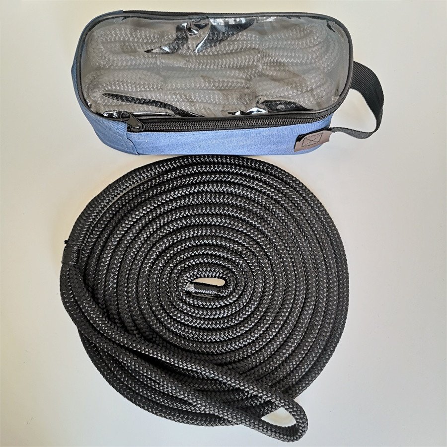 Sailing Rope Boat Parts Double Braided Rope Spliced on Both Ends Made of Nylon Polyester Used in Mooring Line Anchor Line Dock