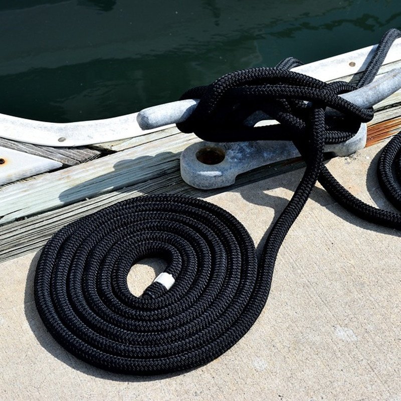 Sailing Rope Boat Parts Double Braided Rope Spliced on Both Ends Made of Nylon Polyester Used in Mooring Line Anchor Line Dock