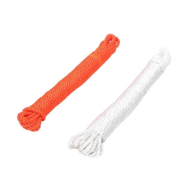 Hot Selling 6mm 3 Strands Twisted Anchor Line Rope Polypropylene Boat Mooring Rope Nylon Cotton Outdoor Marine Accessories