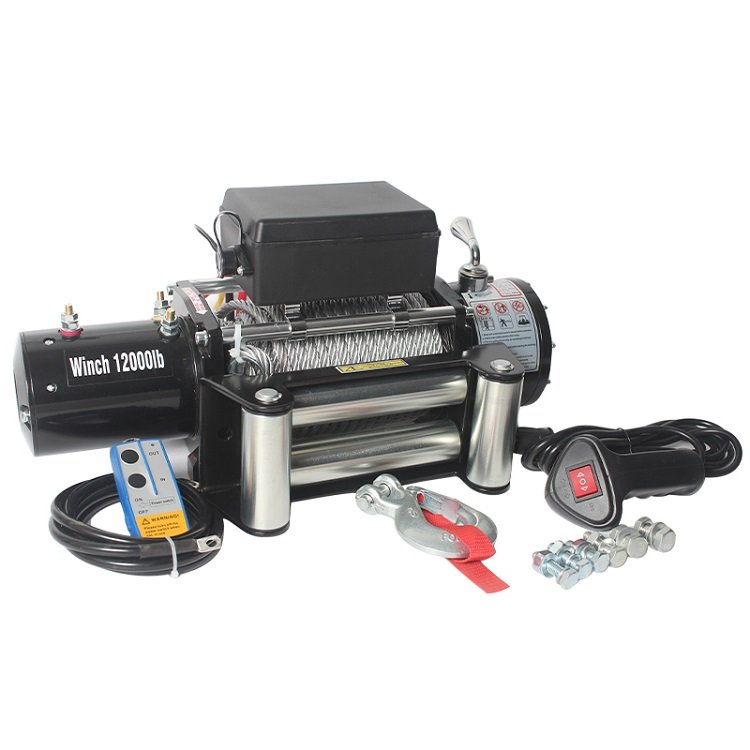 4WD Car Electric 13500lbs 12V/24V Winch CE Approved Car Towing Nylon Rope Other Winch Truck 20000lbs Lifting Electric Winch