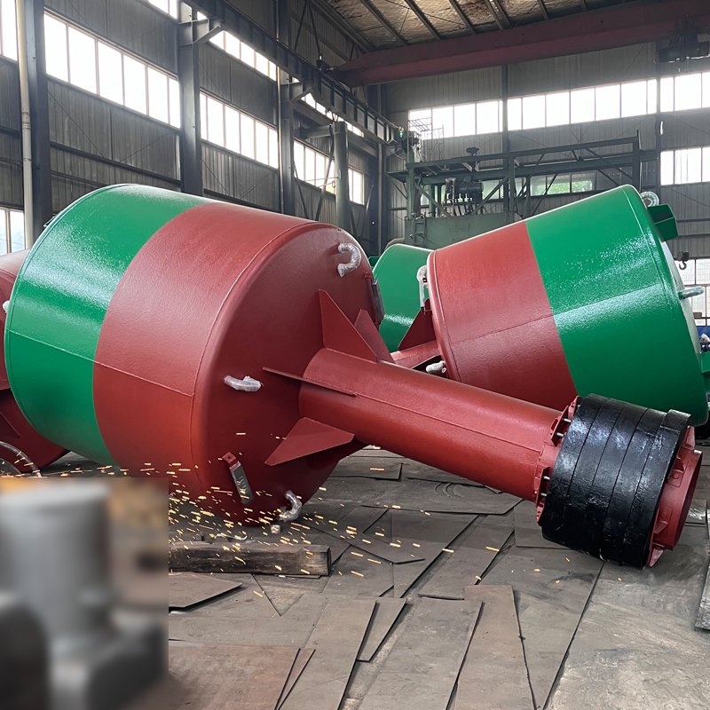 Custom Highly Visible Ocean Buoy Steel Navigation Buoy for Marine Ships and Boats with Solar Light