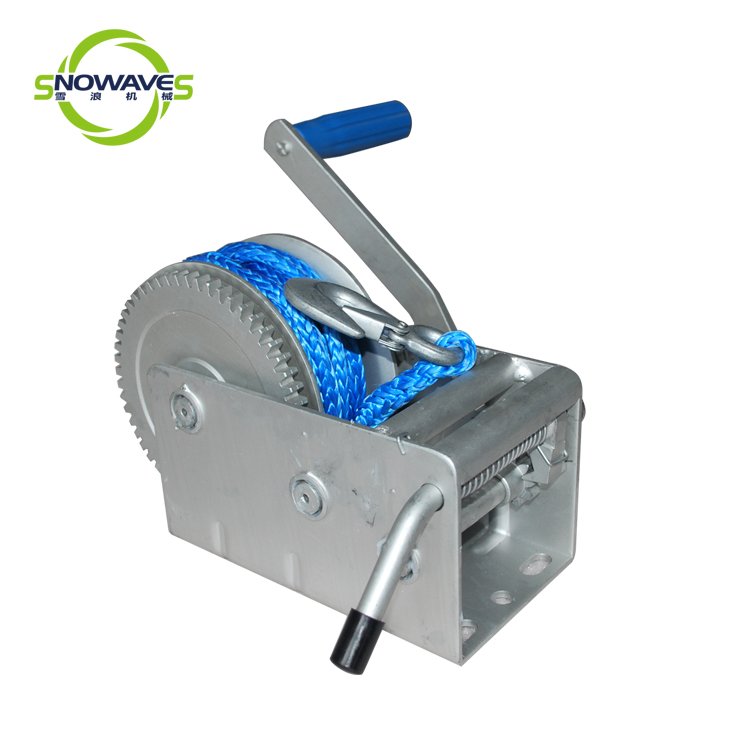 Hand Winch 2 Ton&4500lbs Portable Boat Anchor Winch Manual Winch for Boat Trailer with Cable