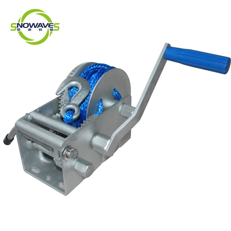 Hand Winch 2 Ton&4500lbs Portable Boat Anchor Winch Manual Winch for Boat Trailer with Cable