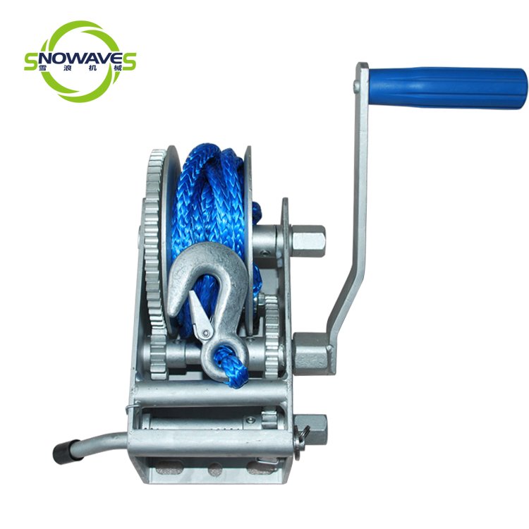 Hand Winch 2 Ton&4500lbs Portable Boat Anchor Winch Manual Winch for Boat Trailer with Cable