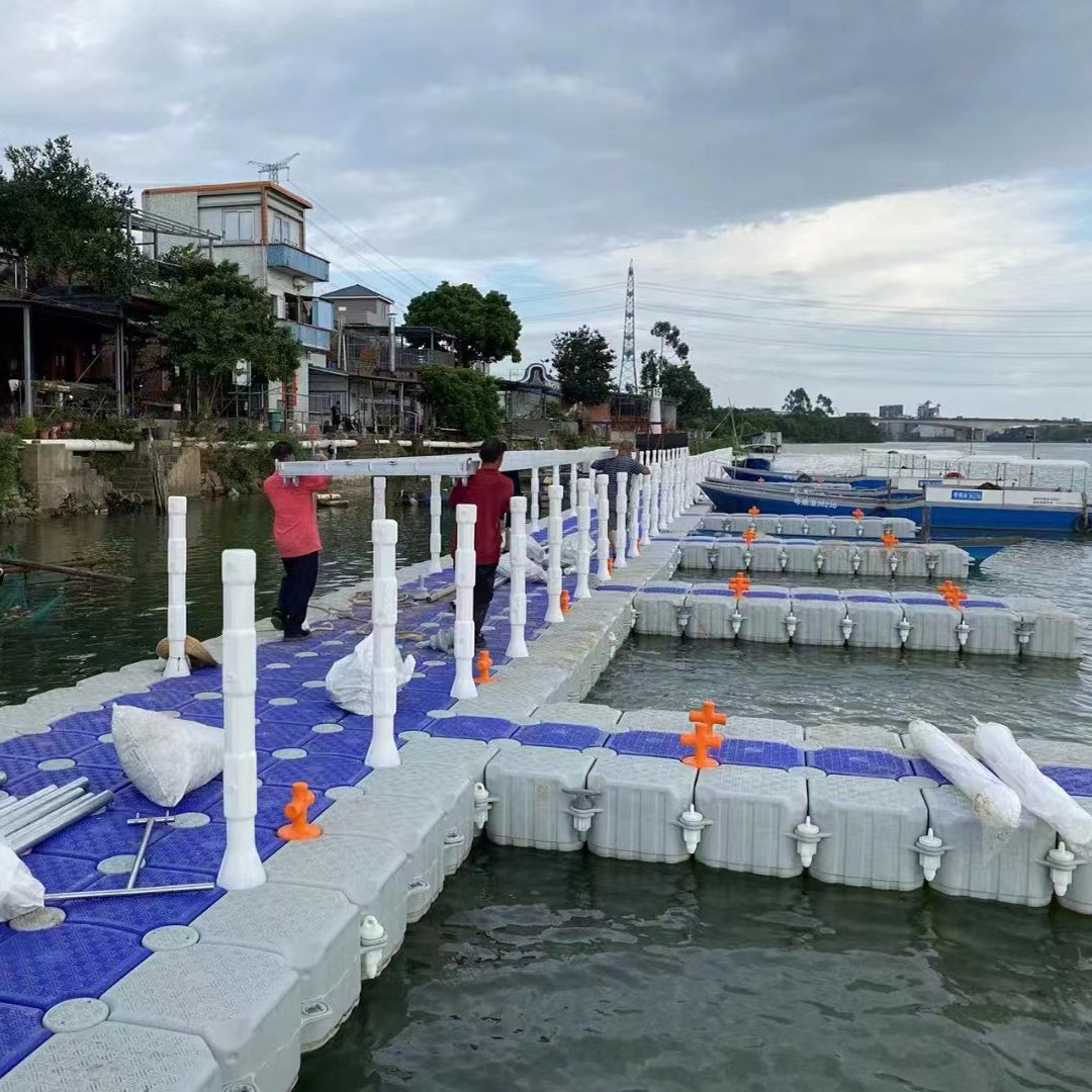 Plastic Floating Dock Supplier Hdpe Floating Cubes Pontoon Bridge China Factory