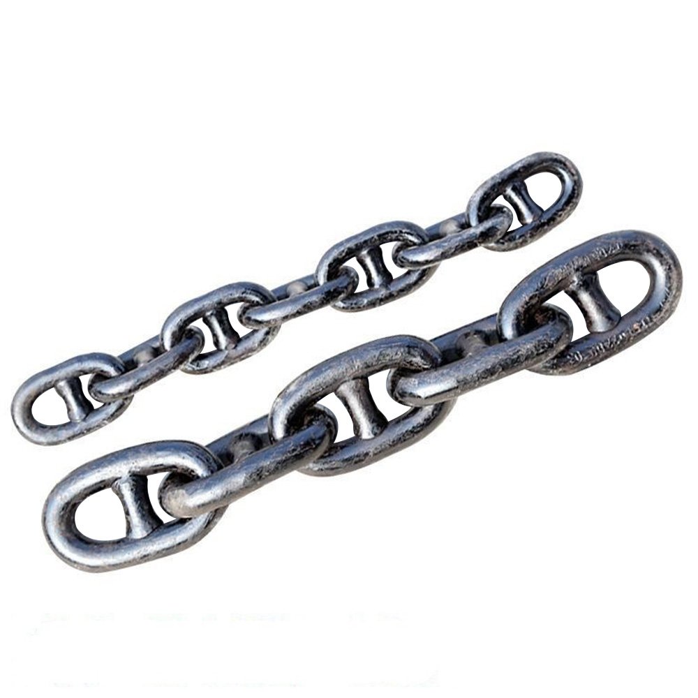 Marine Butt Welded Boat Anchor Chain Link With Stud for Vessels