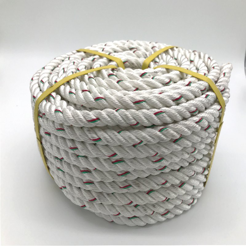 Manufacturer Boat Anchor Rope 3 Strand Plastic Twisted Rope Polyester/PP/Nylon Multifilament Soft Packaging Rope for Marine Use