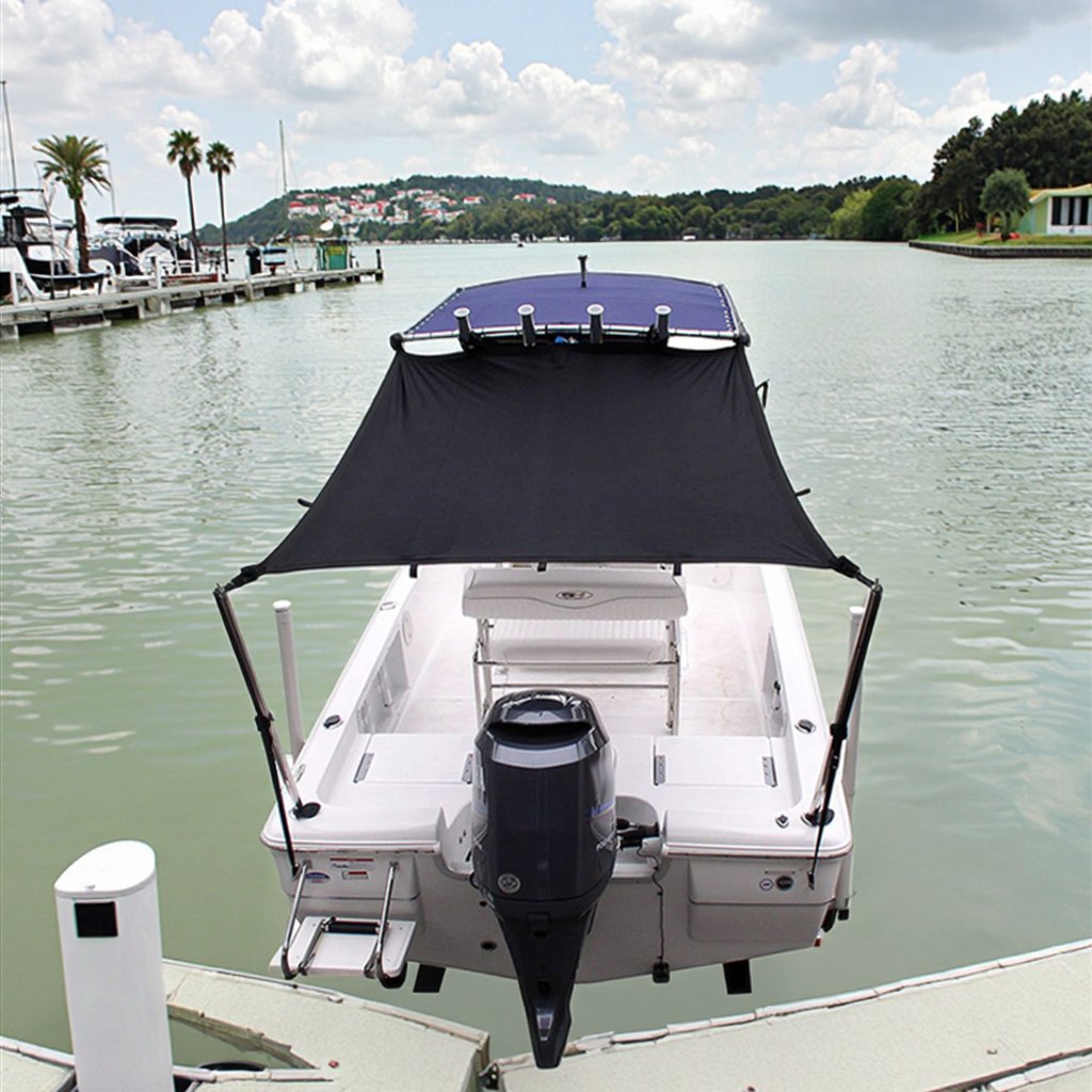 HOMFUL Boat T-Top Shade Bimini Top Extension Marine Boat T-Top Shade