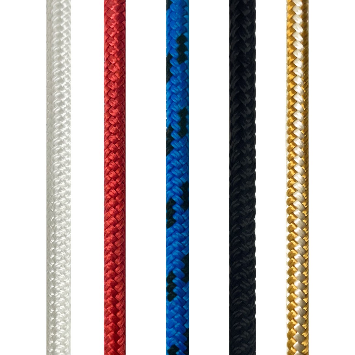Boat Fender Lines Anchoring Dock Line Black Nylon Double Draided Rope for Marine Sailing Boat/kayak/yacht