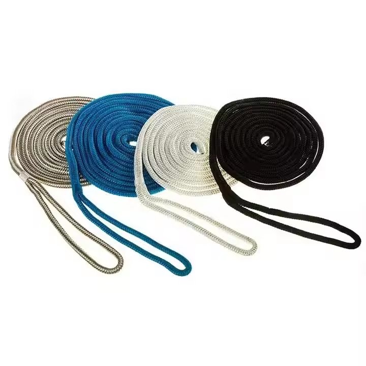 Factory Direct Sale Custom Double Braided Polyester Dock Line/fender Line/boat Rope for Marine Supplies