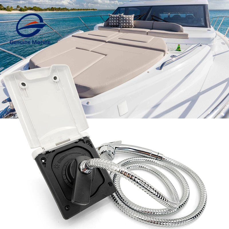 genuine goods marine black UV protection RV external shower with cover marine accessories