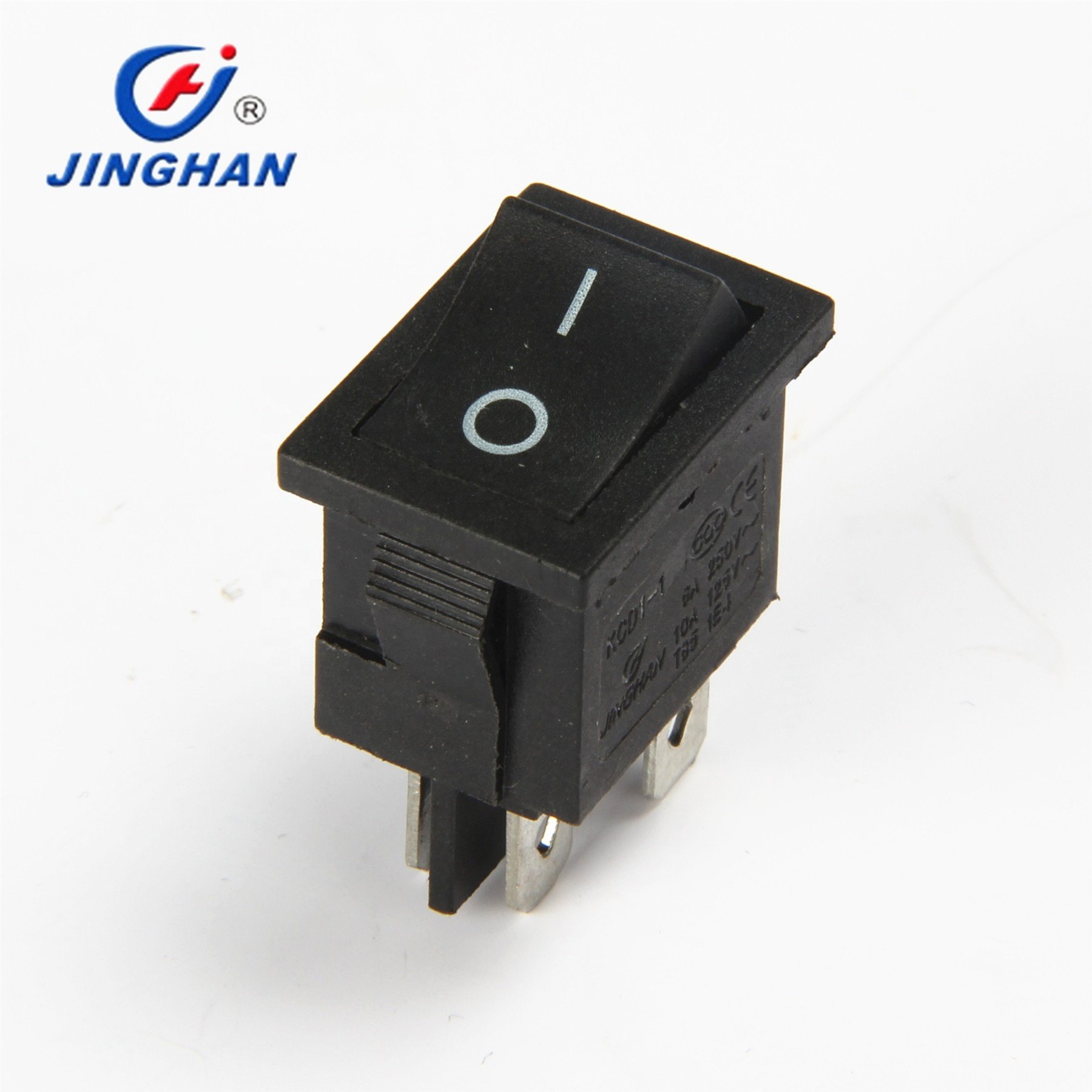 Boat Switch KCD1-104 Rocker Switch Black Four-foot 2 Gear Without Lamp 6A250V