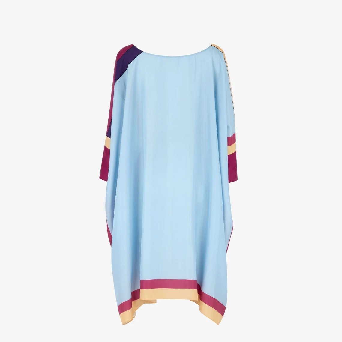 Pink Soft Silk Crepe Short Kaftan Tunic Dress Printed Kaftan Top Kaftan Holiday Casual Cover up Caftan Boat Neck Travel Women