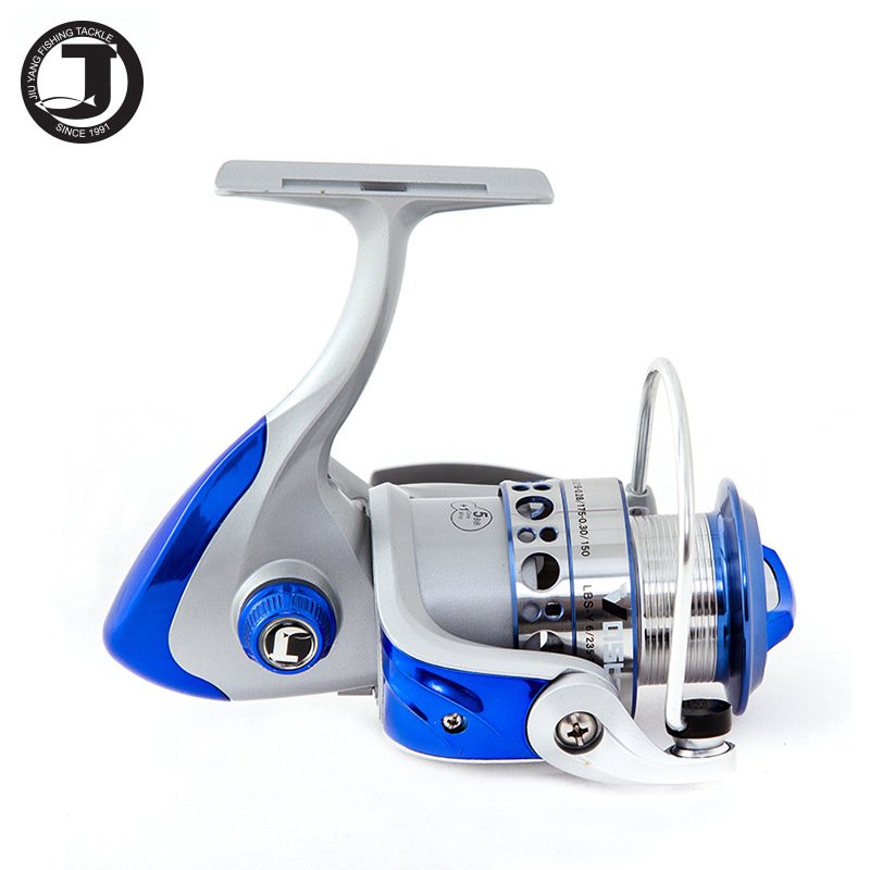 JC Carp Reels Right-Handed Trolling Spinning Reel Aluminium Hand Wheel for Lake and River Fishing with Fake Bait
