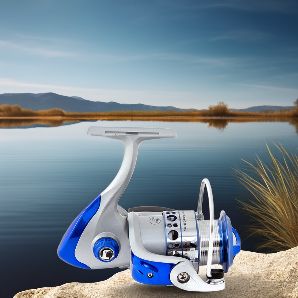 JC Carp Reels Right-Handed Trolling Spinning Reel Aluminium Hand Wheel for Lake and River Fishing with Fake Bait