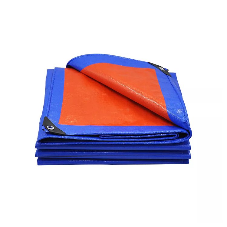 Waterproof Orange Blue Polyethylene Tarp/ PE Tarpaulin for Truck Cover Boat