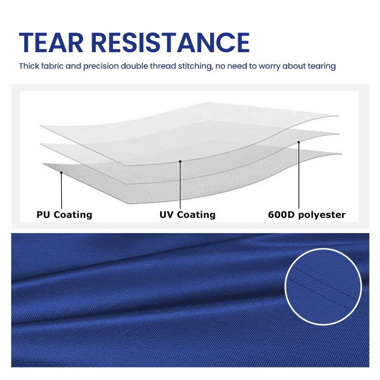 STARRYHEART Waterproof Fishing Pontoon Boat Cover 19ft Dinghy Pontoon Boat Cover