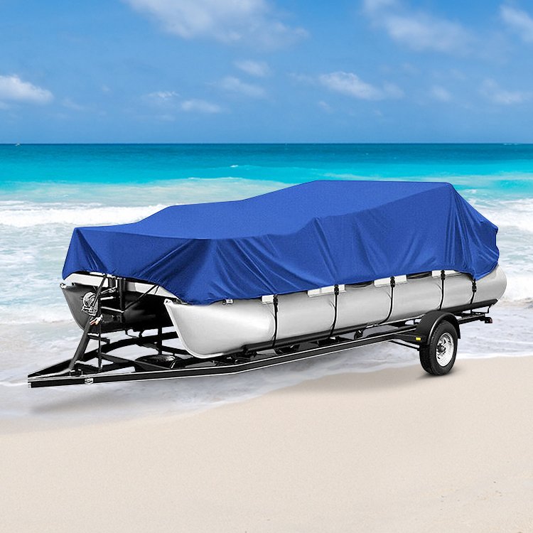 STARRYHEART Waterproof Fishing Pontoon Boat Cover 19ft Dinghy Pontoon Boat Cover