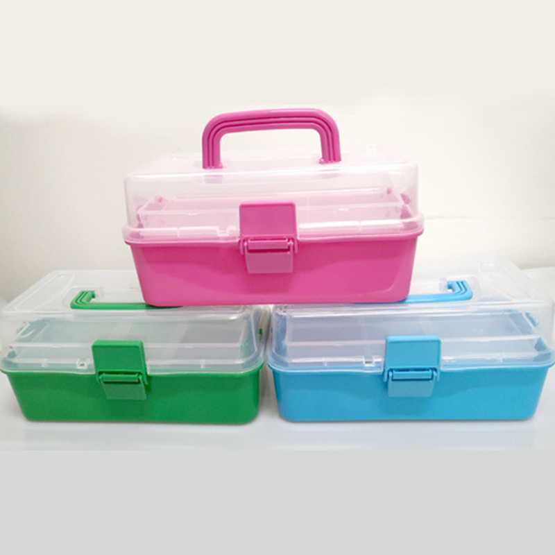 28X16.5X13cm 480g Multi Layer Tray Fishing Storage Box Tackle Plastic Lure Box Fishing Tackle Box Handy Fishing Tackle Tool case