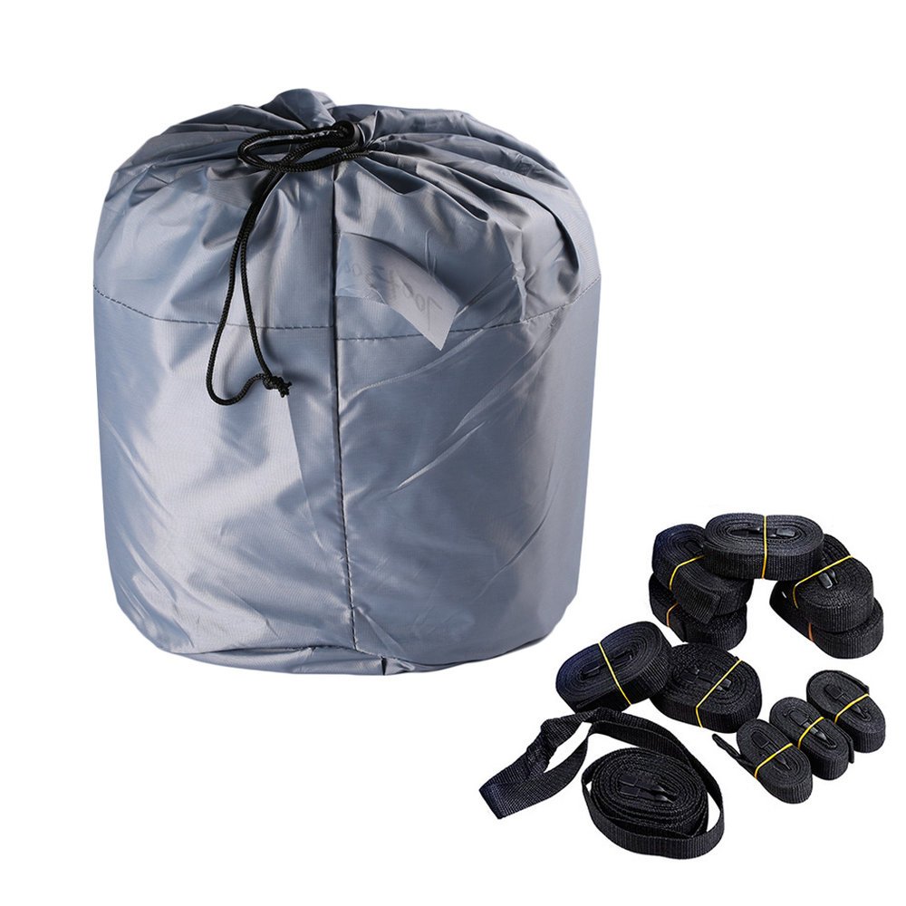 600D Boat Cover Heavy Duty 600D Polyester Oxford Professional Bass Runabout Boat Cover Marine, Durable and TearProof