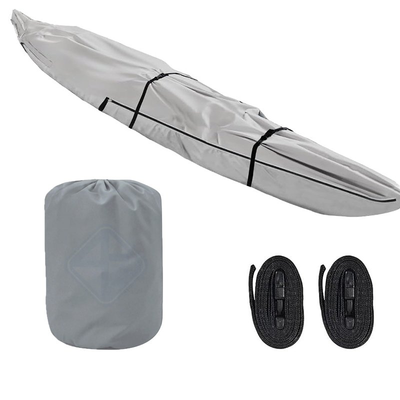 Factory Customized Waterproof 300D 600D Polyester Kayak Canoe Cover UV Resistant Rainproof and Dustproof Boat Cover